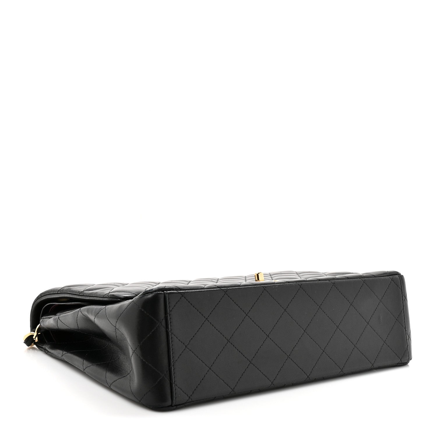 Chanel Lambskin Quilted Maxi Double Flap Black 4 of 13