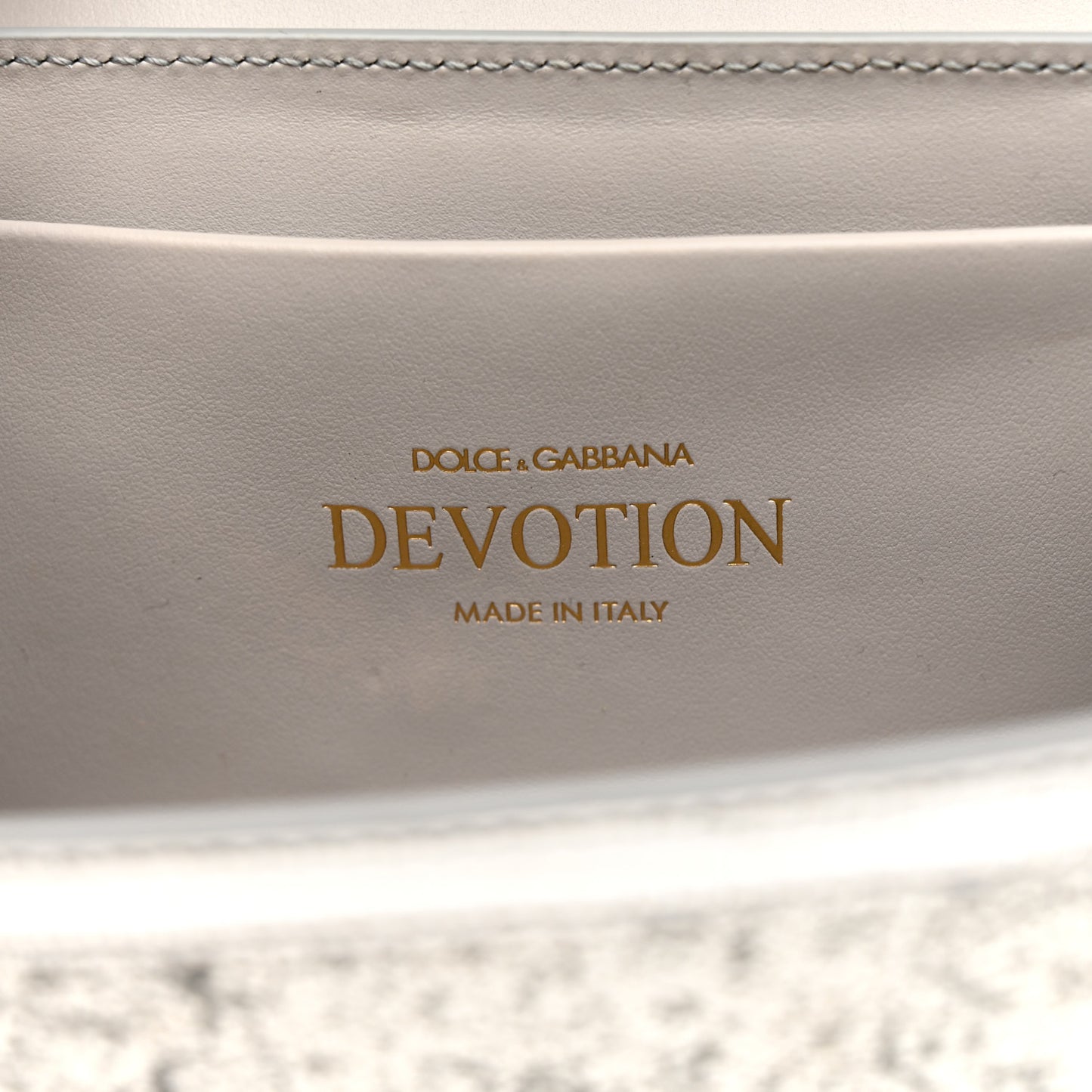 Glitter Metallic Lizard Small Devotion Top Handle Bag Silver
