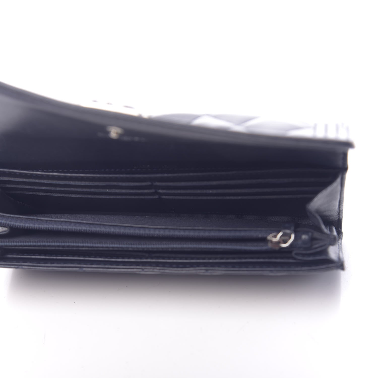 Chanel Lambskin Quilted Boy Flap Wallet Blue 5 of 9
