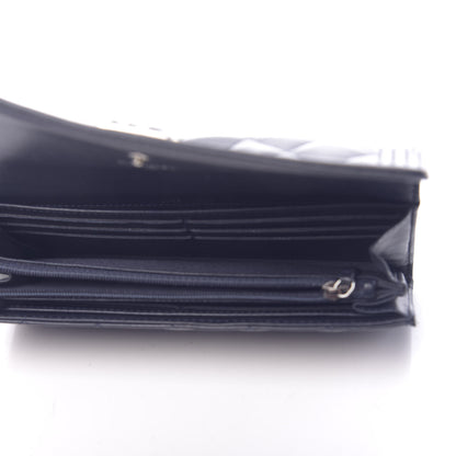 Chanel Lambskin Quilted Boy Flap Wallet Blue 5 of 9
