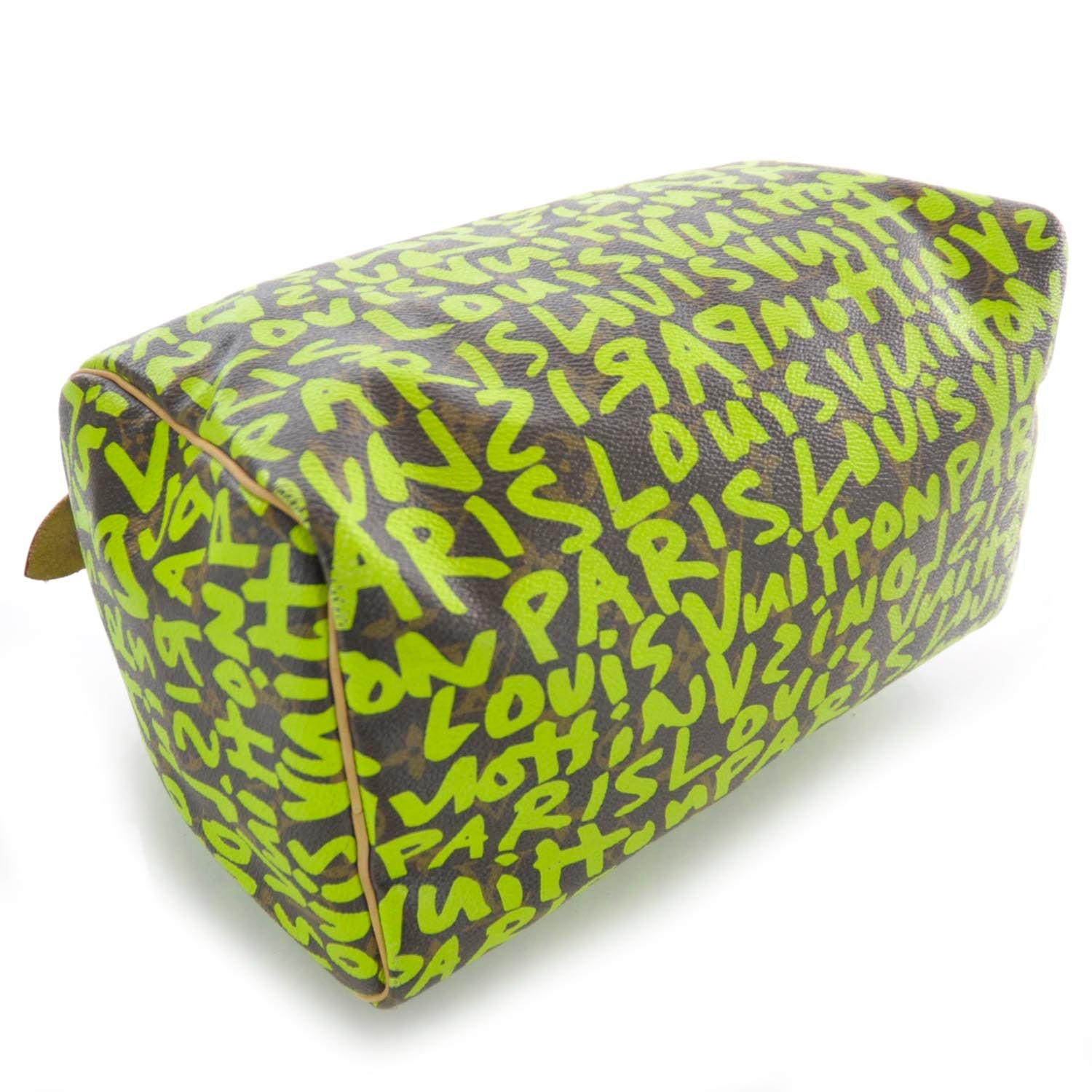 Louis Vuitton Monogram Graffiti Speedy 30 Green 4 of 7
