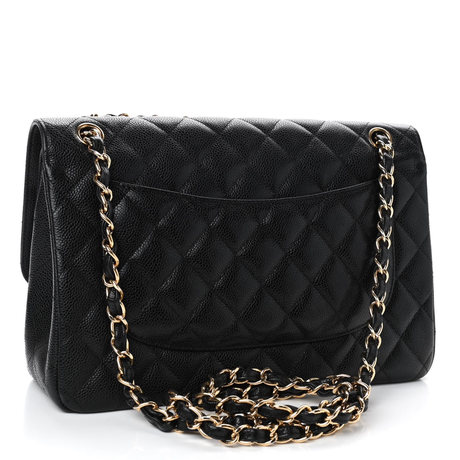 Chanel Caviar Quilted Jumbo Double Flap Black 2 of 4