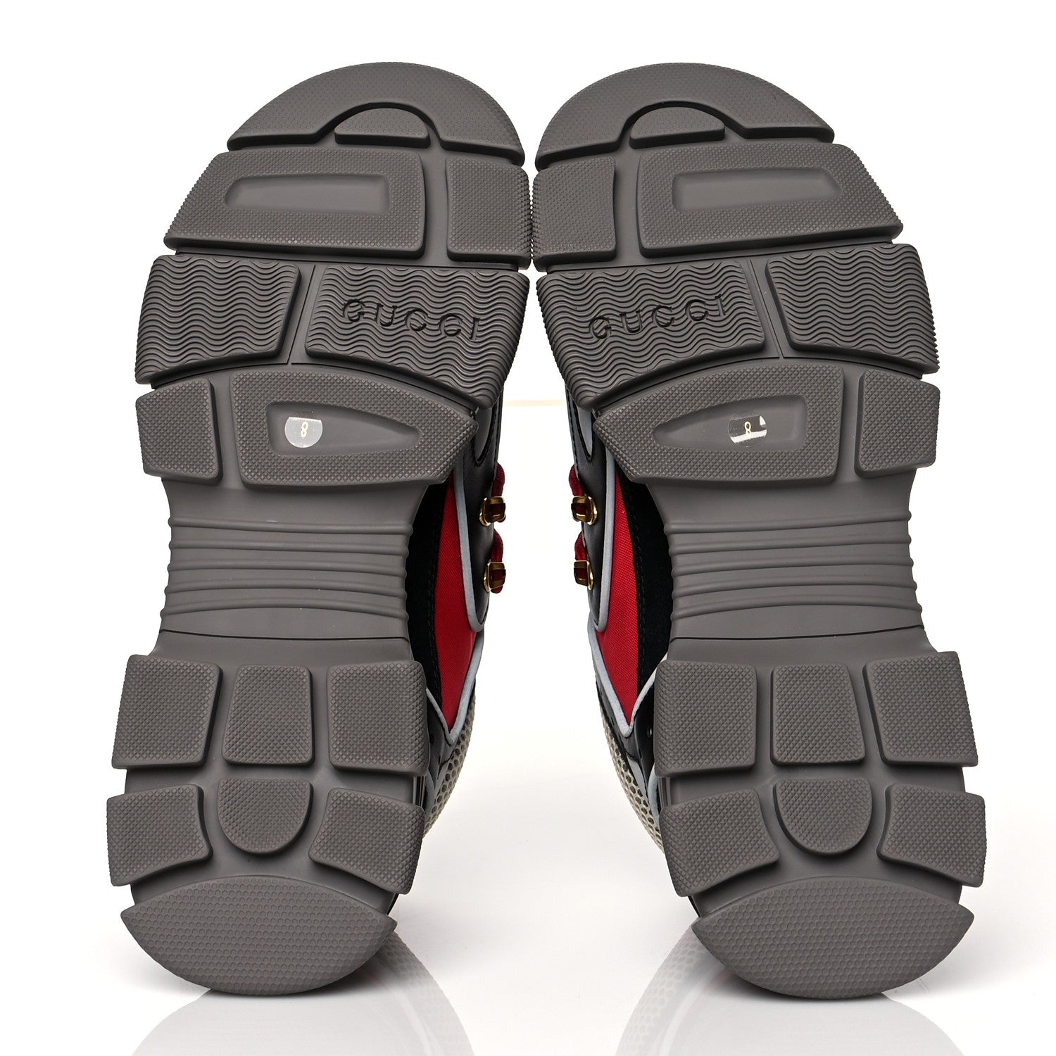 Gucci X SEGA Nylon Suede Calfskin Mens Flashtrek Sneakers 8 Black Red 5 of 8