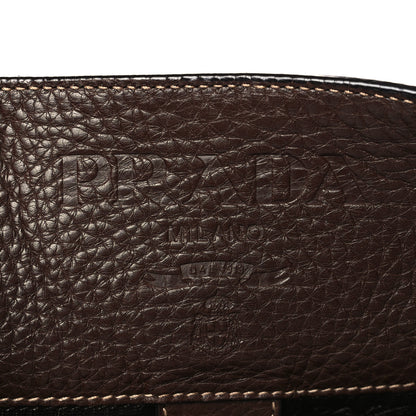 Prada Vitello Daino Rope Knotted Hobo Brown 6 of 8