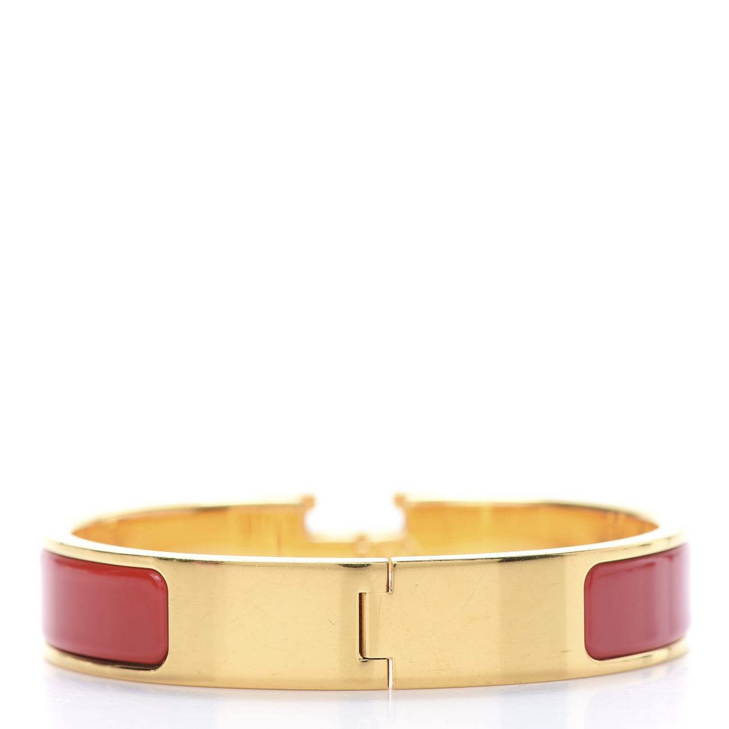Enamel Narrow Clic Clac H Bracelet PM Red