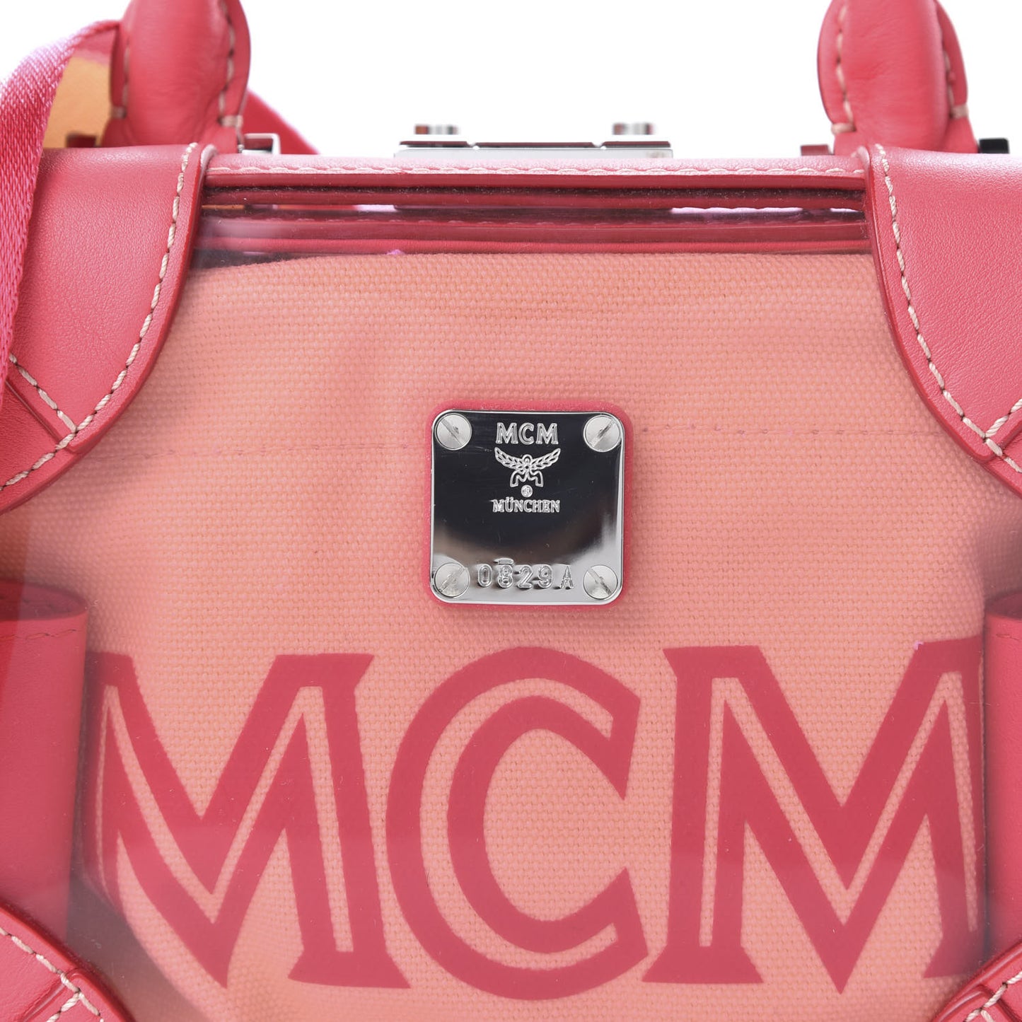 Transparent Small E/W Soft Berlin Crossbody Hologram Teaberry