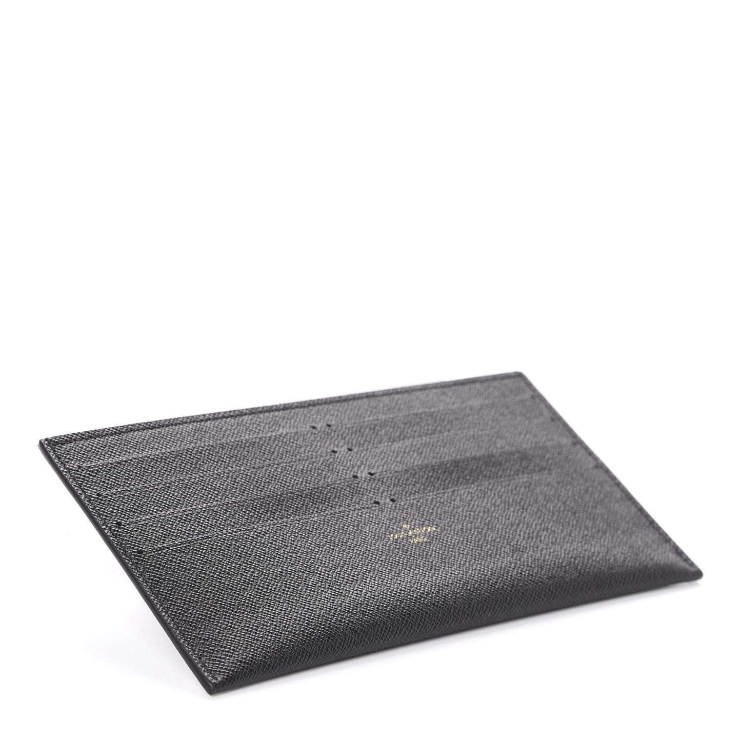 Calfskin Felicie Chain Wallet Card Holder Insert Black