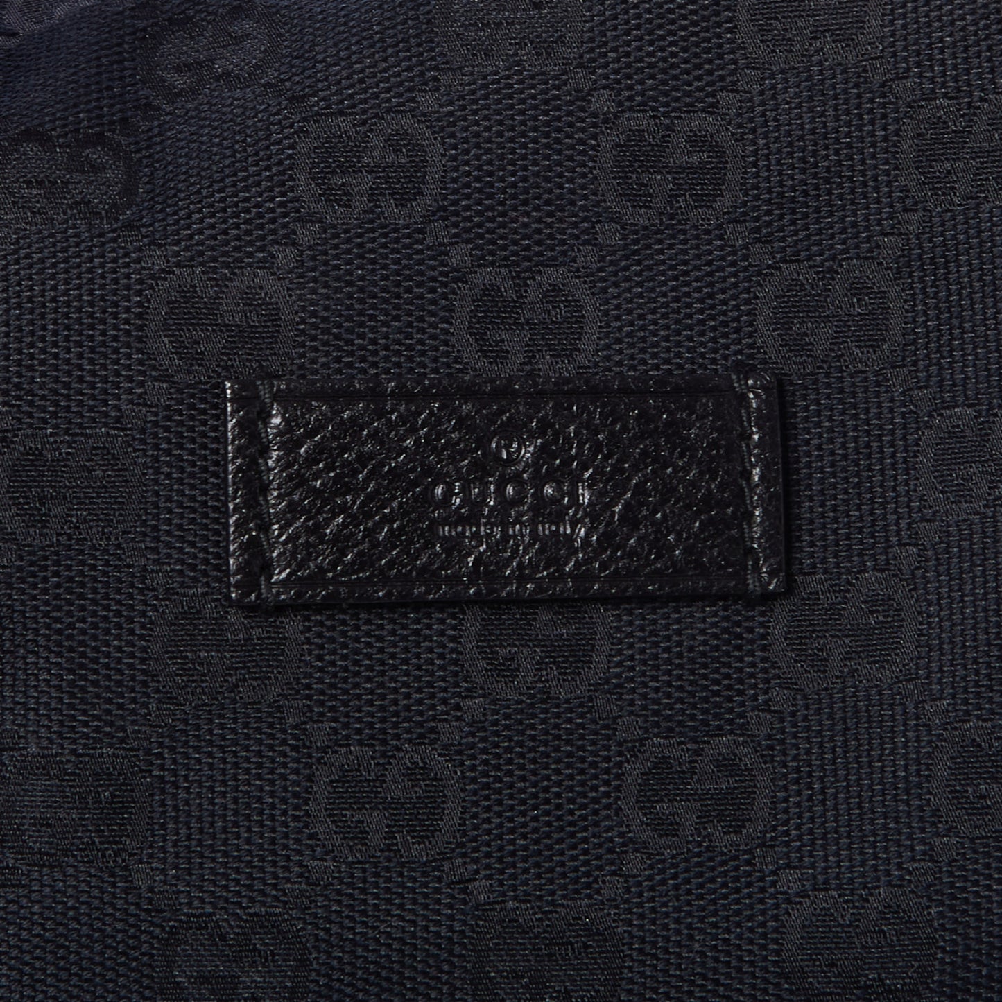 GG Monogram Web Large Collapsible Carry On Duffle Bag Black