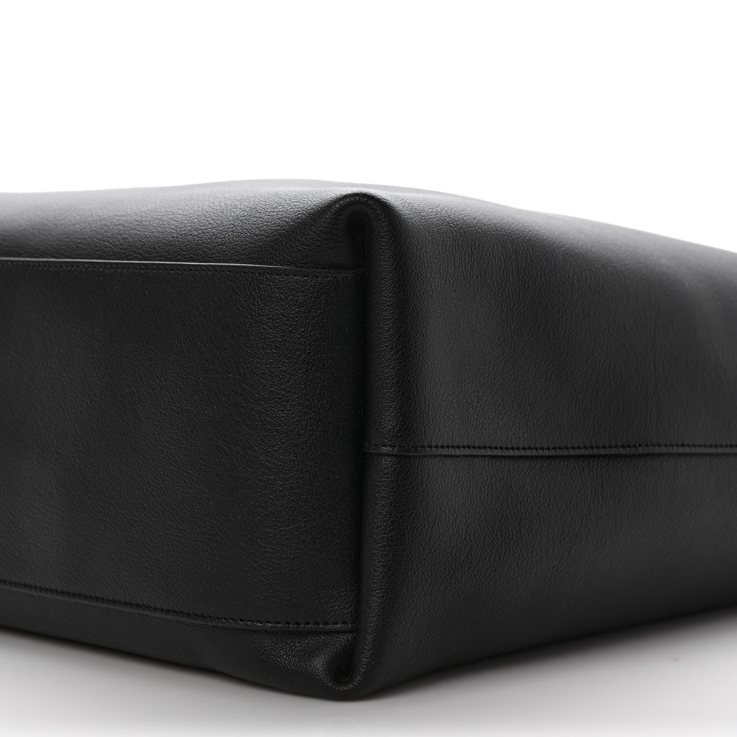 Saint Laurent Calfskin Bold Shopping Tote Black 8 of 8