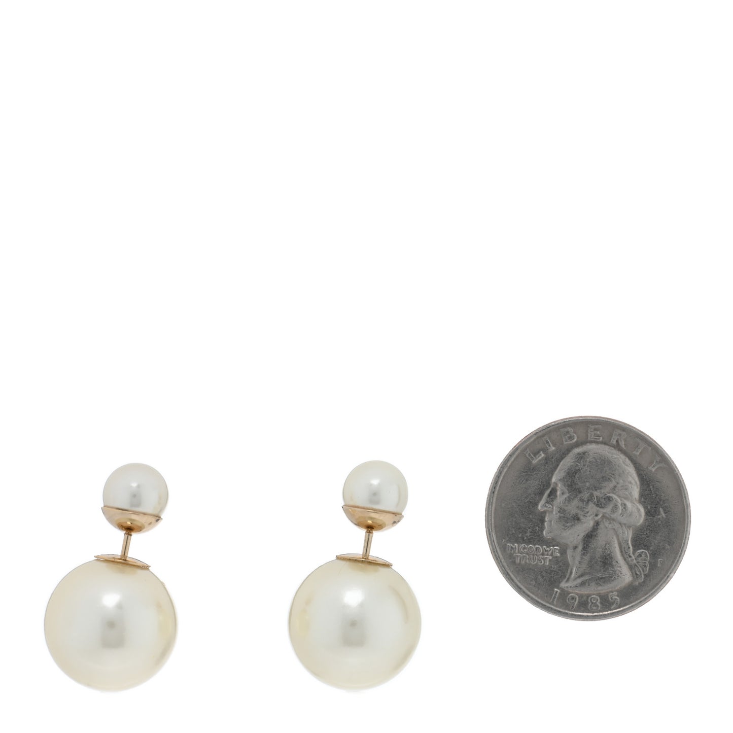 Pearl Mise En Dior Tribal Earrings Gold