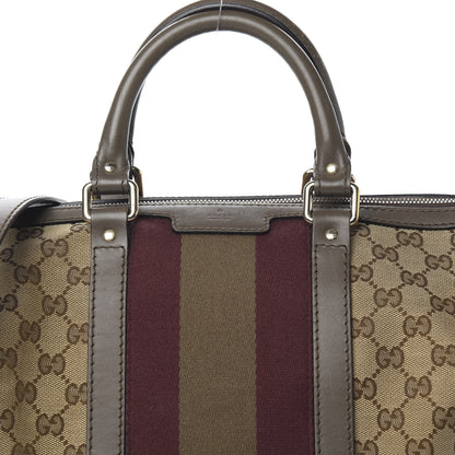 Gucci Monogram Vintage Web Medium Boston Maple Brown 14 of 14