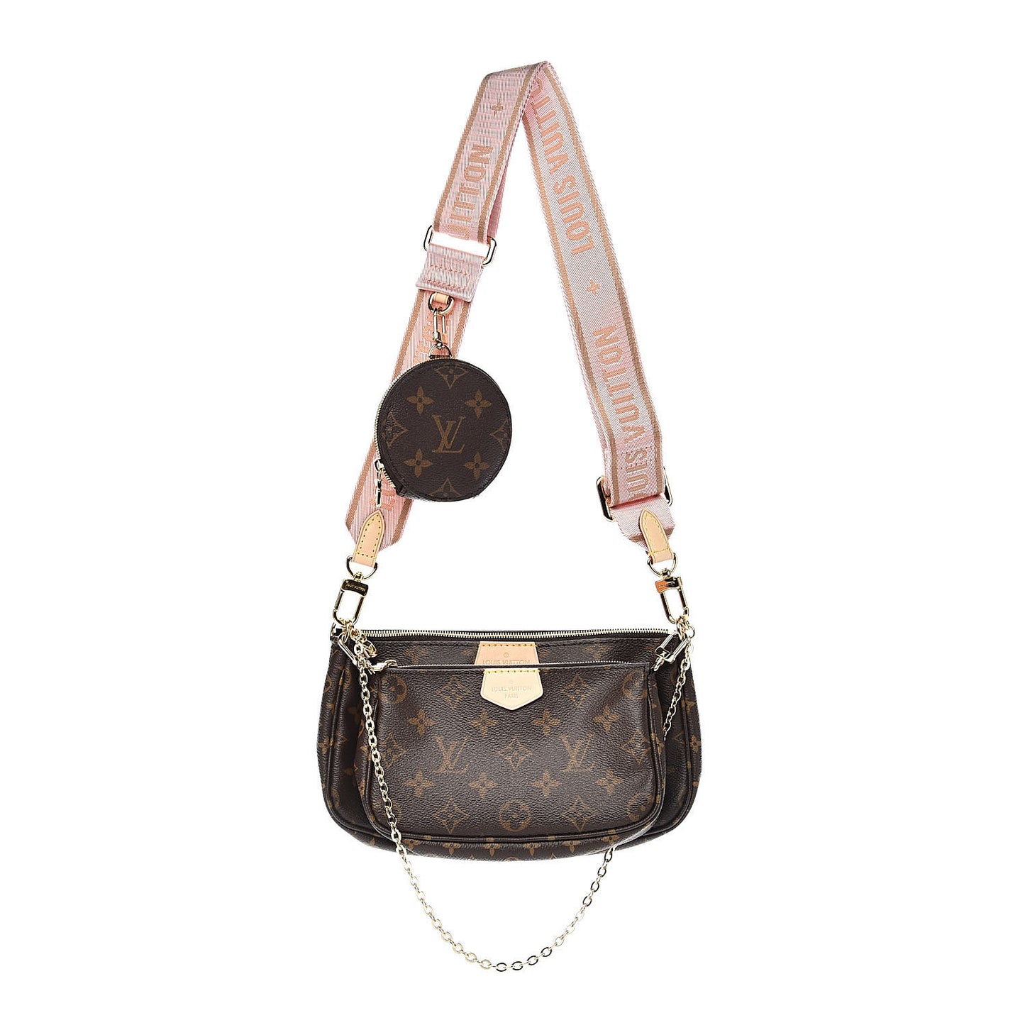 Monogram Multi Pochette Accessories Rose Clair