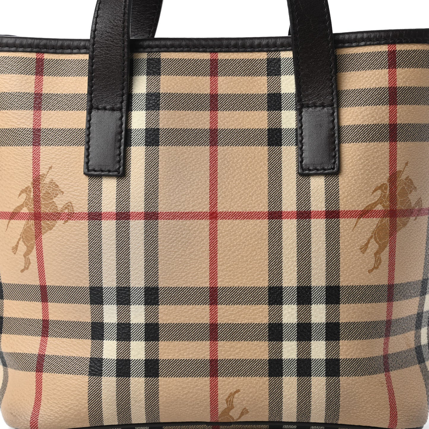 Haymarket Check Small Tote Chocolate