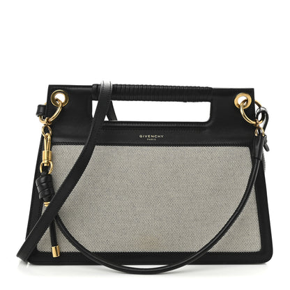 Givenchy Canvas Calfskin Medium Whip Top Handle Crossbody Natural 1 of 9