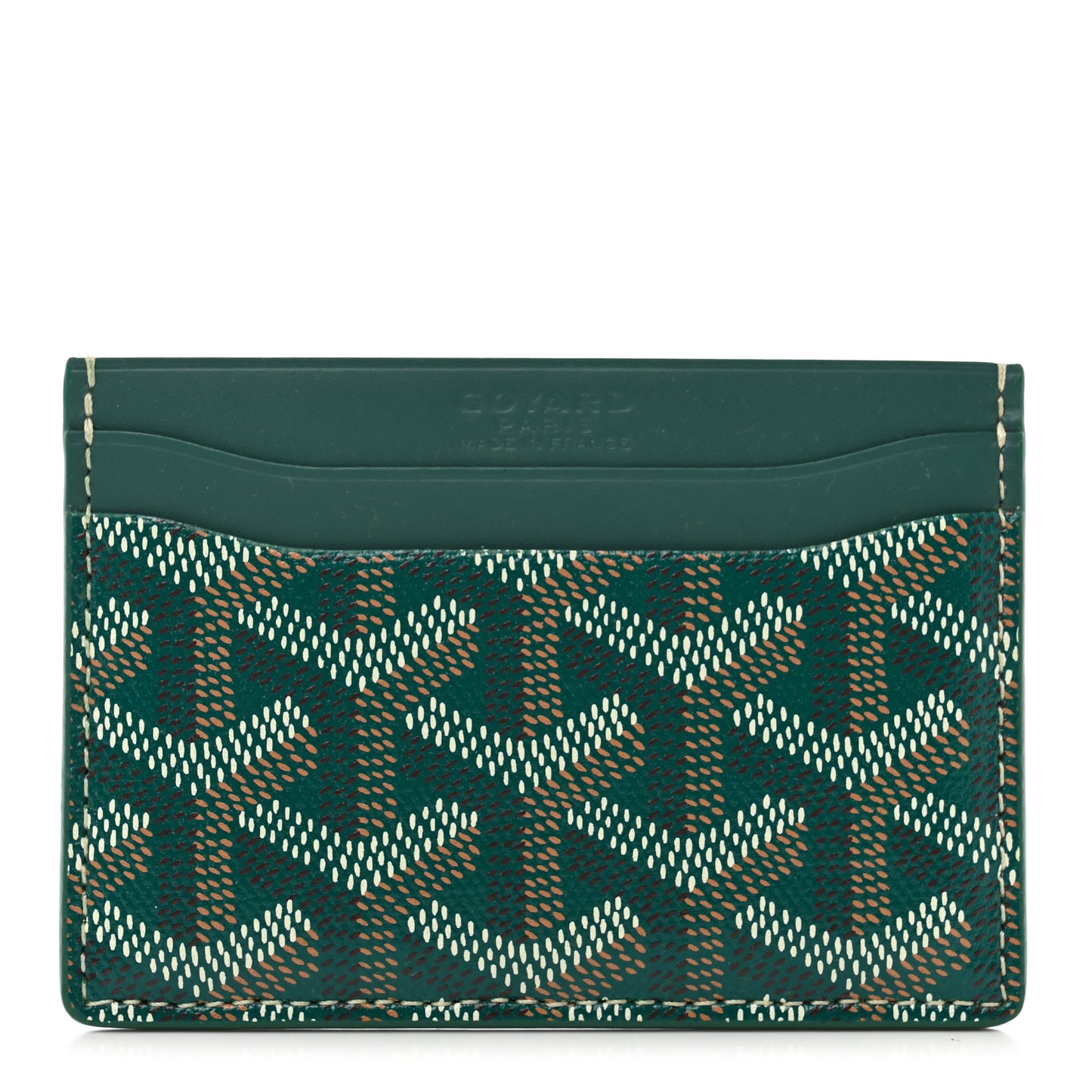 Goyardine Saint Sulpice Card Holder Green