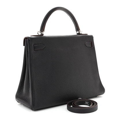 Hermes Taurillon Clemence Kelly Retourne 32 Raisin 3 of 10