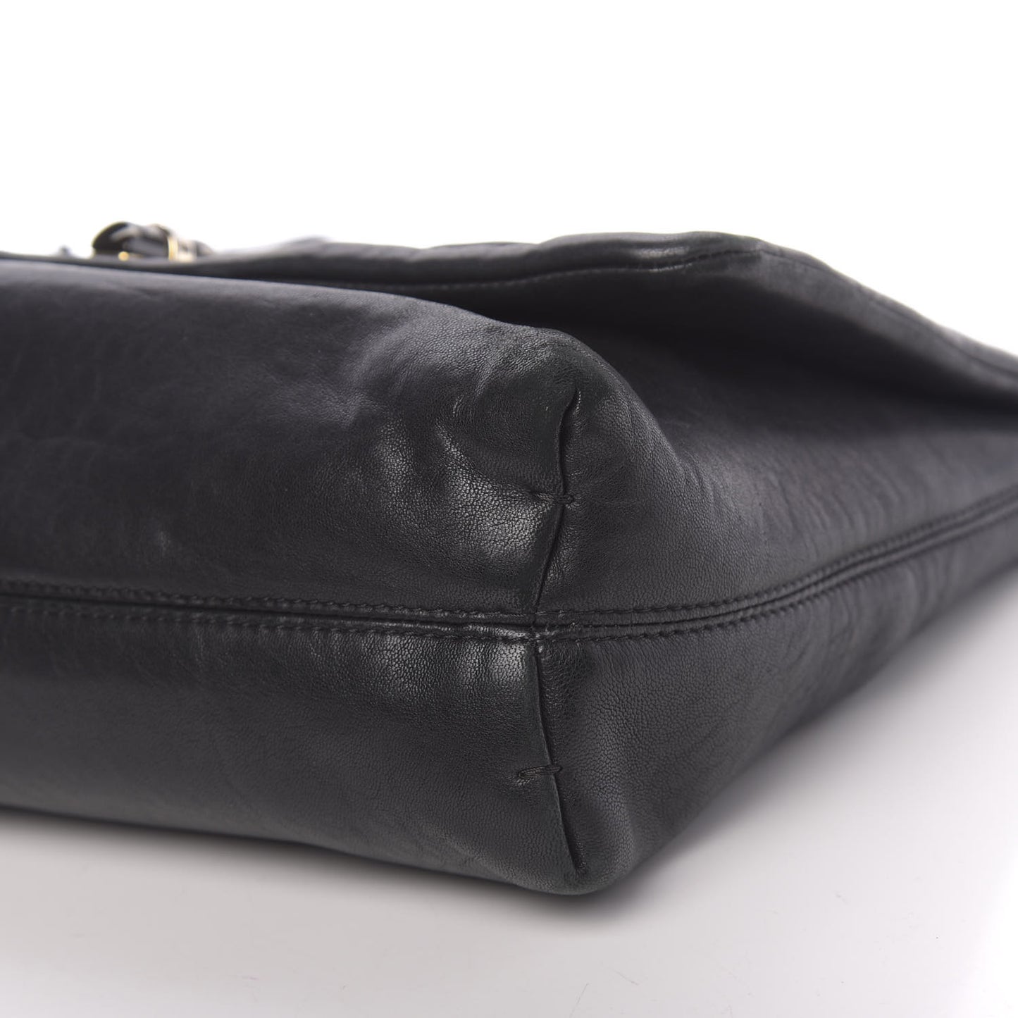 Lambskin Quilted Medium Happy Shoulder Bag Black