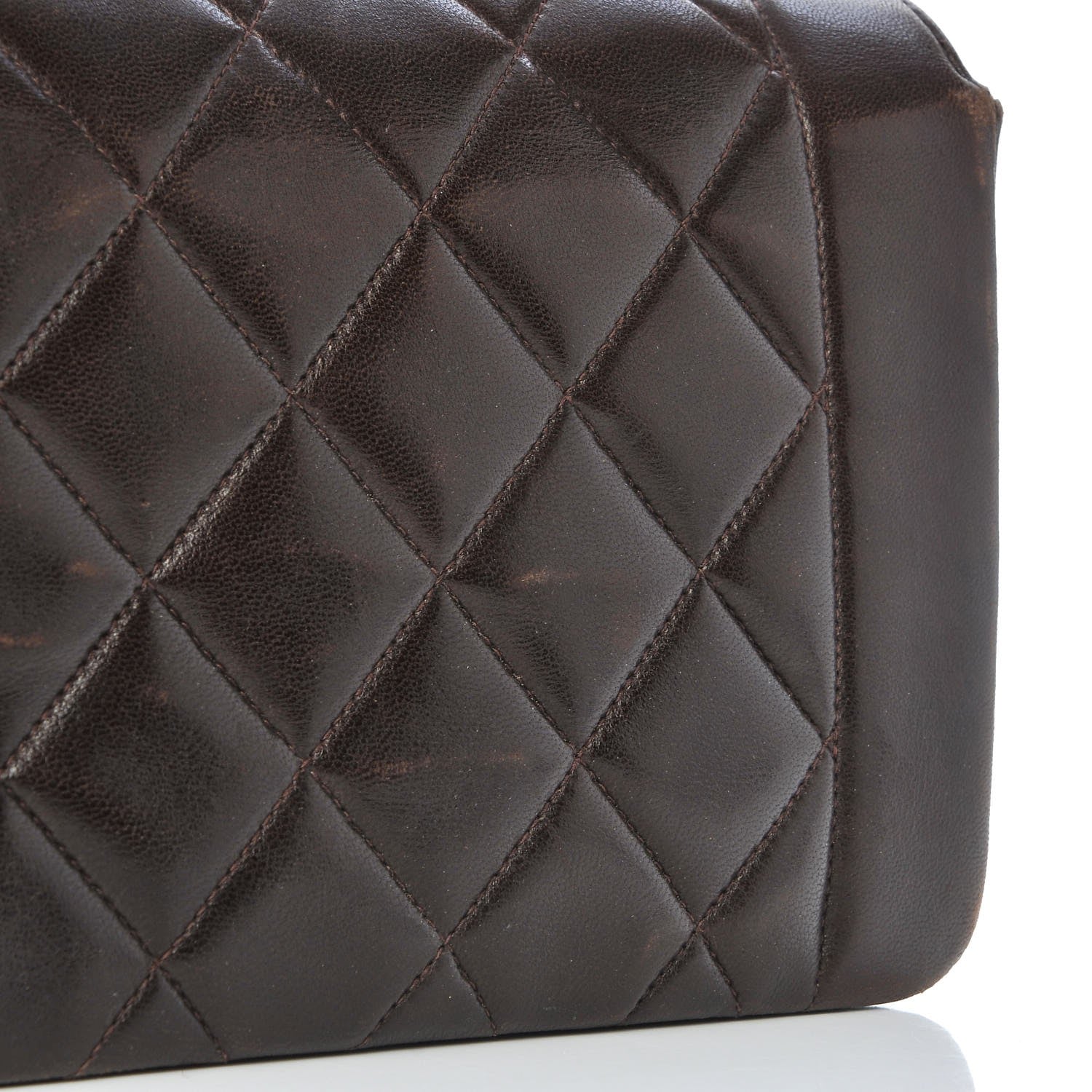 Chanel Lambskin Quilted Small Single Flap Brown 12 of 17