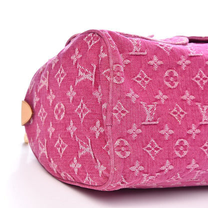 Louis Vuitton Monogram Denim Neo Speedy Fuchsia 8 of 10