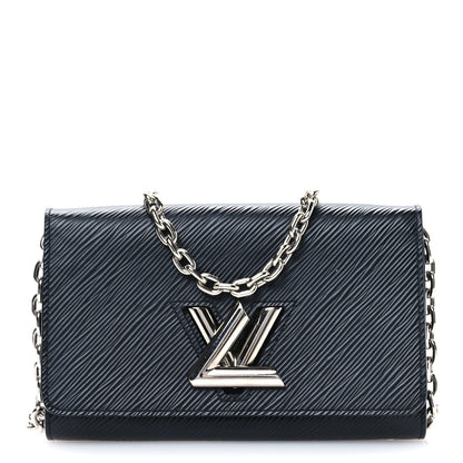 Louis Vuitton Epi Twist Chain Wallet Black 1 of 9
