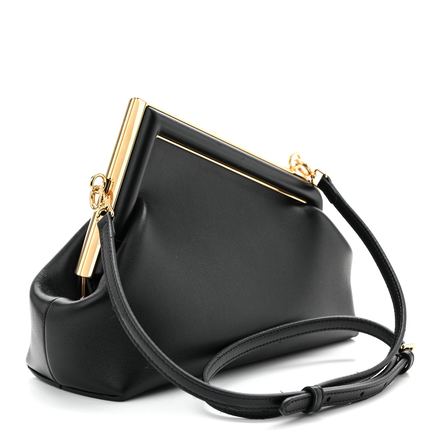 Fendi Shiny Nappa Small Fendi First Black 3 of 10