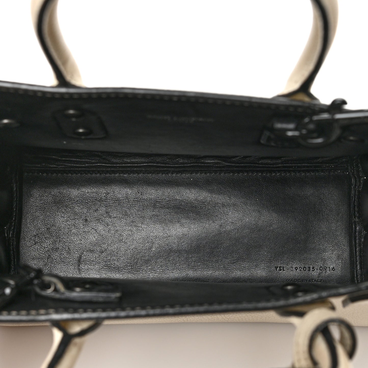 Grained Calfskin Nano Sac De Jour Porcellana Black