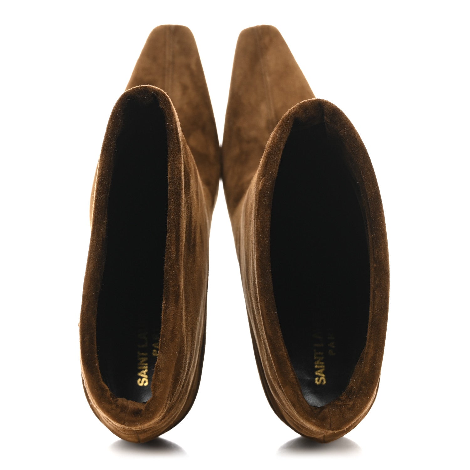 Saint Laurent Suede Vicky 90 Booties 38.5 Land 2 of 9