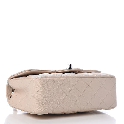 Chanel Caviar Quilted Mini Rectangular Flap Light Beige 4 of 11