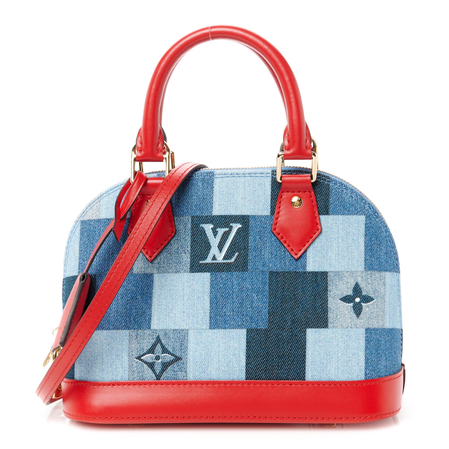 Louis Vuitton Denim Damier Monogram Patchwork Alma BB 1 of 11