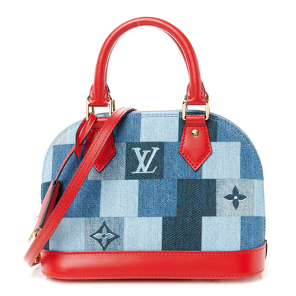 Louis Vuitton Denim Damier Monogram Patchwork Alma BB 1 of 11