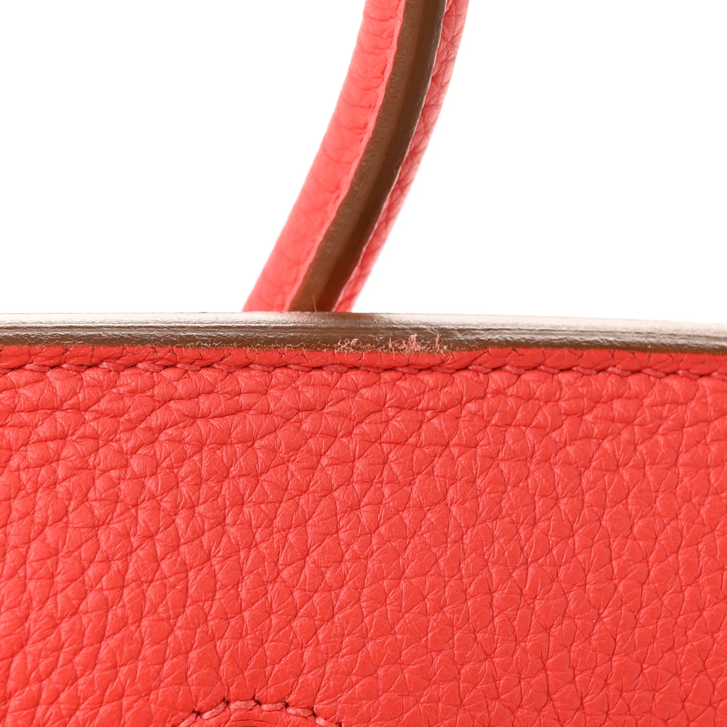 Togo Birkin 35 Rouge Pivoine