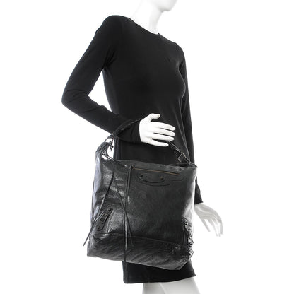 Balenciaga Agneau Classic Hardware Day Hobo Black 2 of 7
