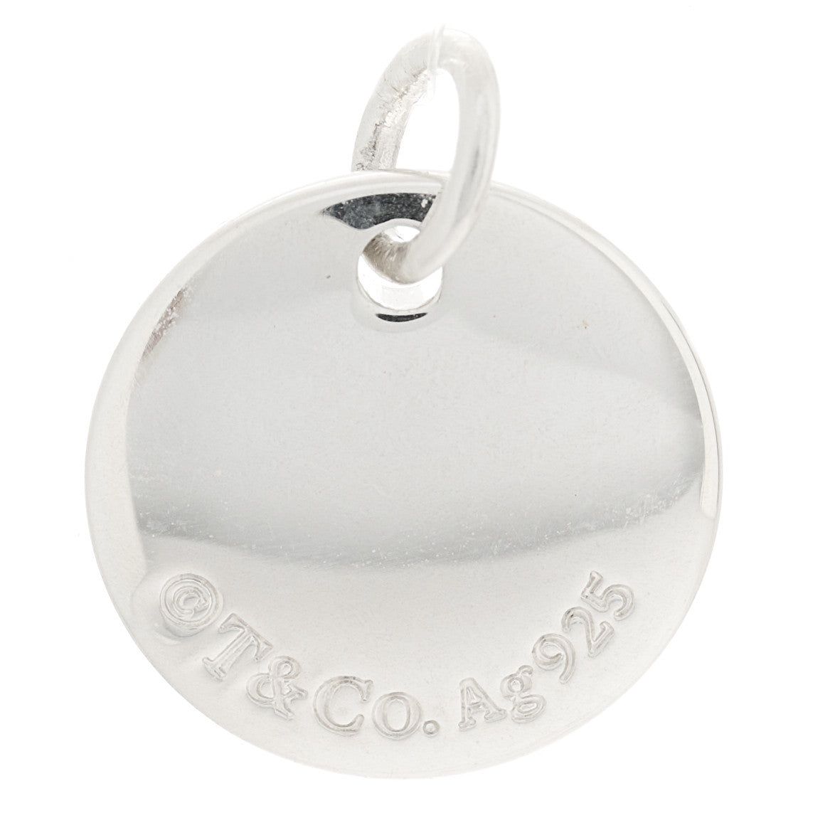 Tiffany Sterling Silver Letter B Disc Charm 3 of 4