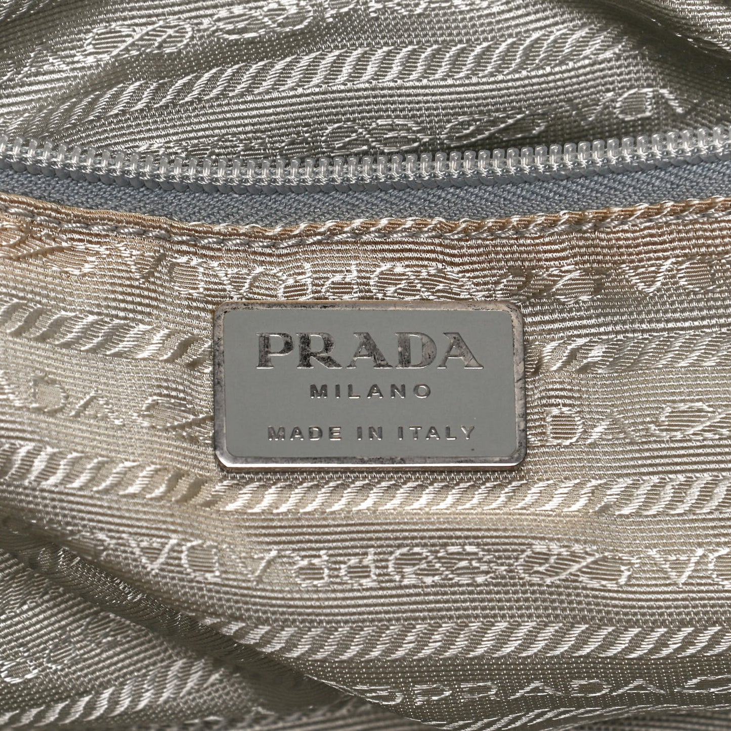 Nylon Vela Double Buckle Backpack Grey