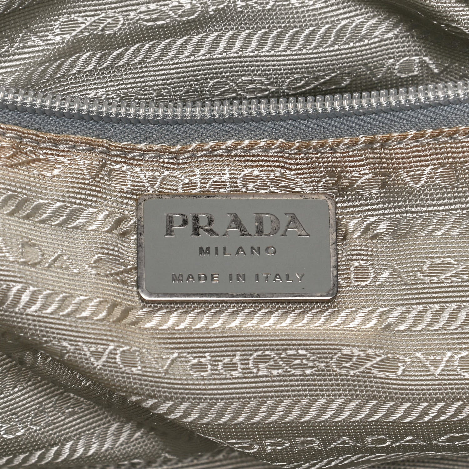 Prada Nylon Vela Double Buckle Backpack Grey 5 of 14