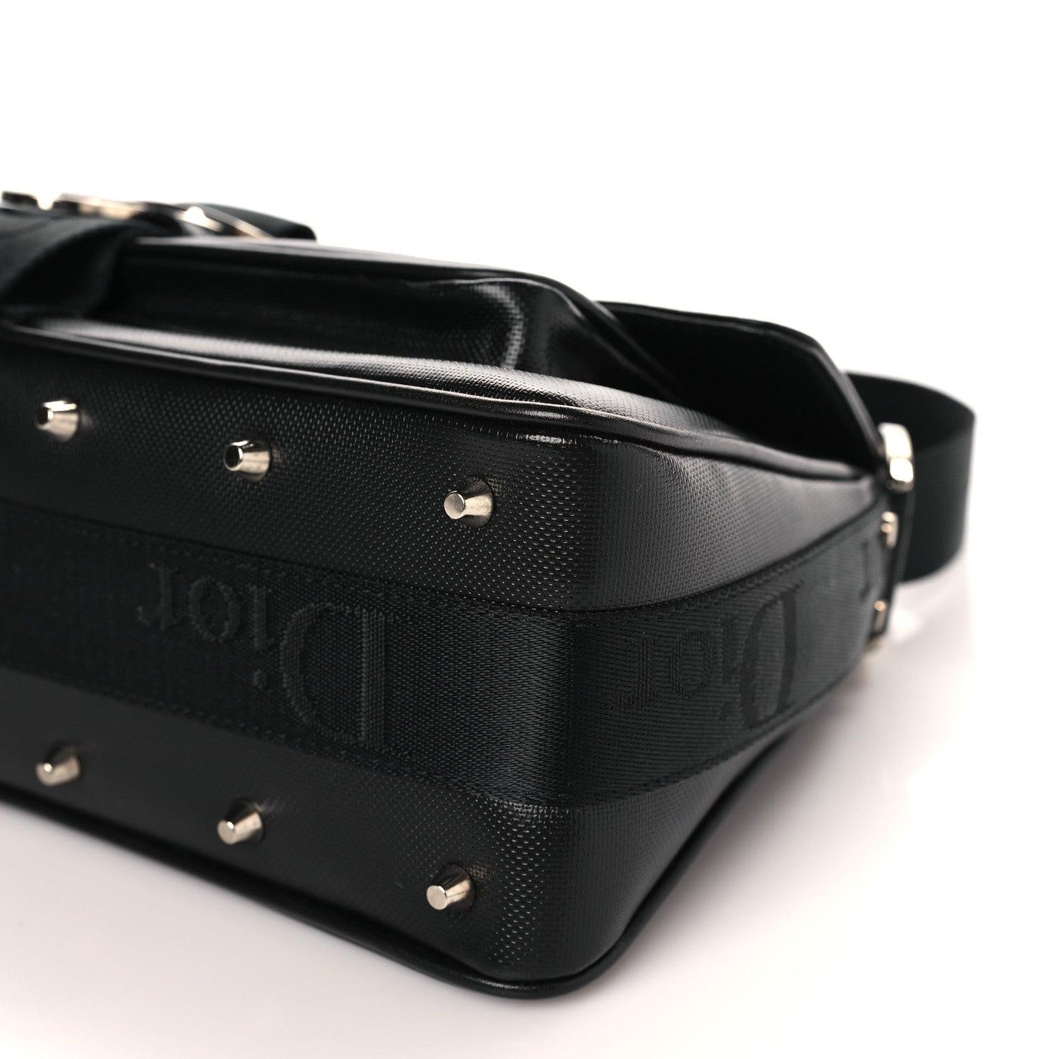 Christian Dior Coated Canvas Crystal Hardcore Bag Black 9 of 11