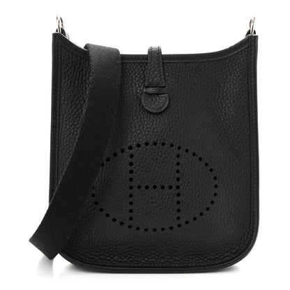 Hermes Taurillon Clemence Evelyne TPM Black 1 of 10