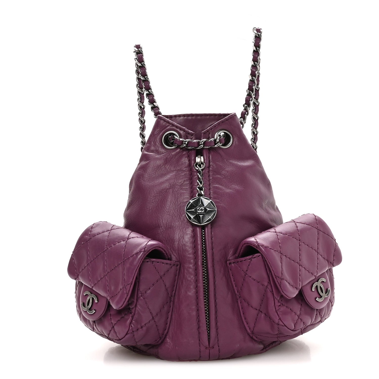 Chanel Calfskin Mini Backpack Is Back Plum 1 of 10