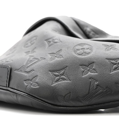 Louis Vuitton Calfskin Monogram Shadow Discovery Bumbag Black 9 of 10