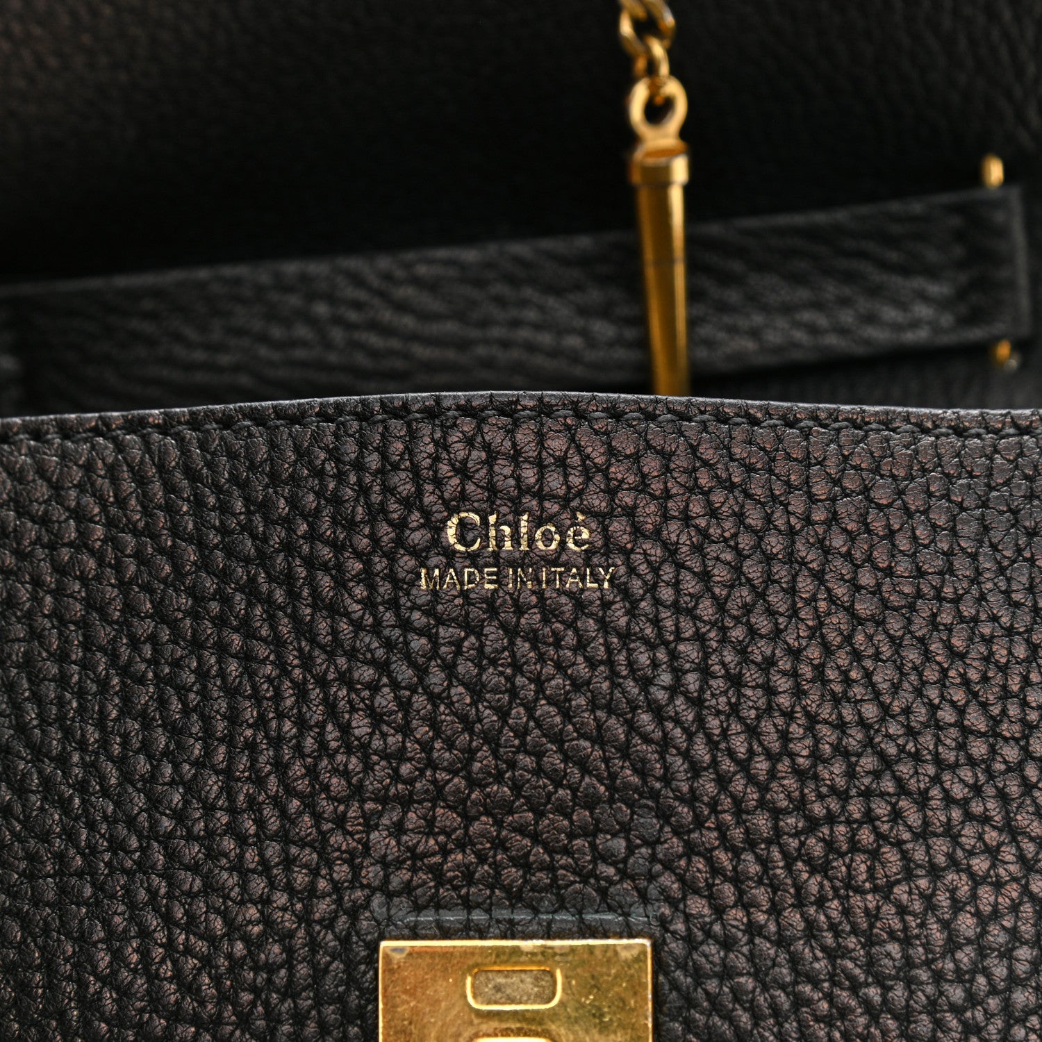 Chloe Grained Lambskin Mini Drew Shoulder Bag Black 6 of 13