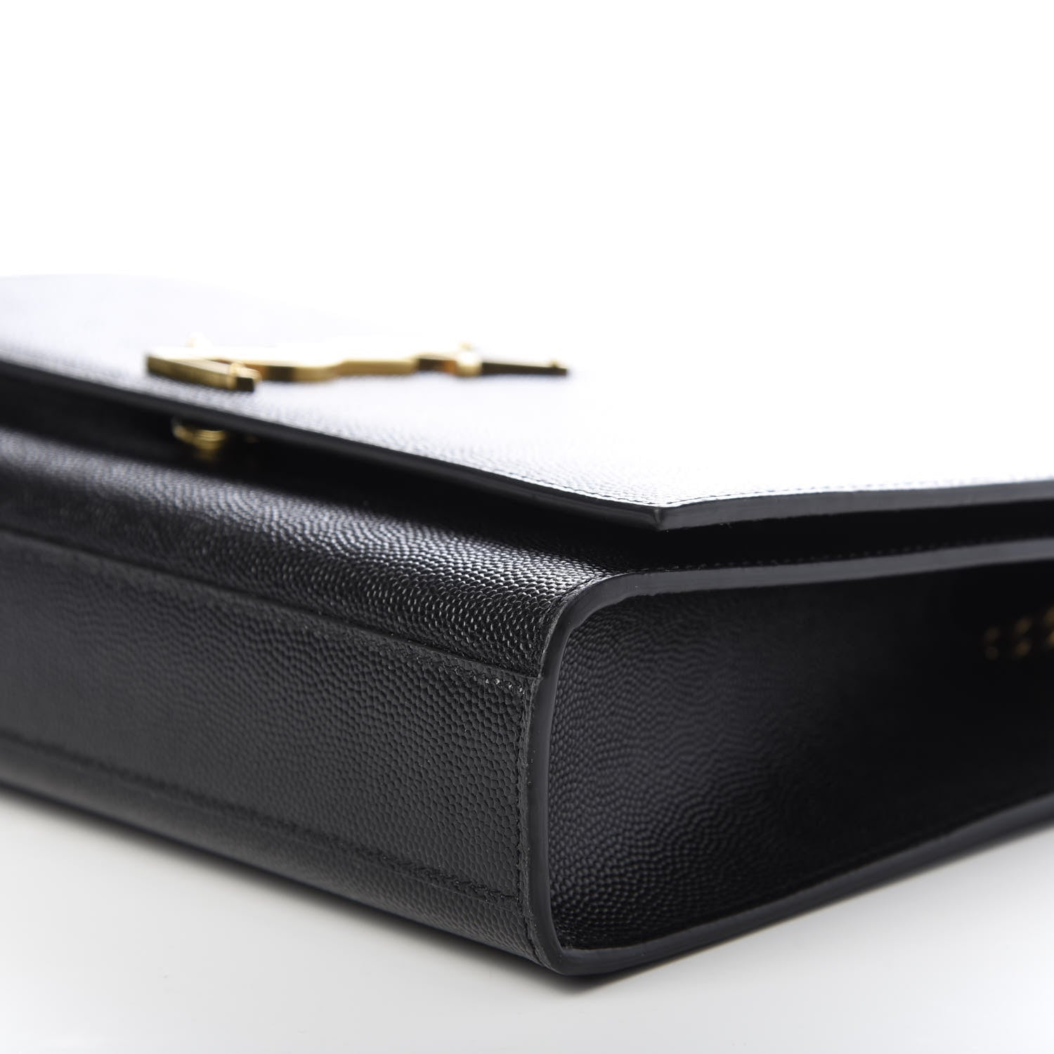 Saint Laurent Grain De Poudre Medium Classic Monogram Kate Satchel Black 7 of 9