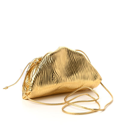 Bottega Veneta Metallic Bark Calfskin The Mini Pouch Gold 3 of 10