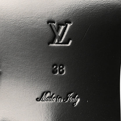 Louis Vuitton Calfskin Monogram Downtown Ankle Boots 38 Black 8 of 9
