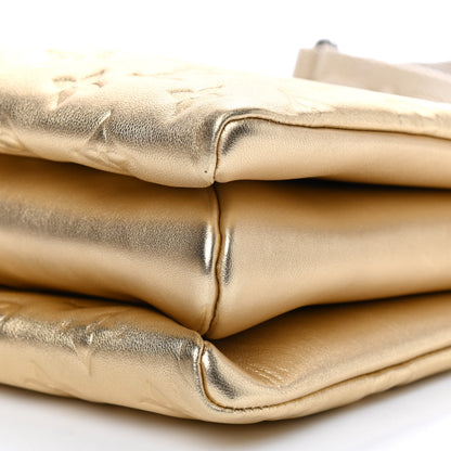 Louis Vuitton Lambskin Embossed Monogram Coussin PM Gold 8 of 8