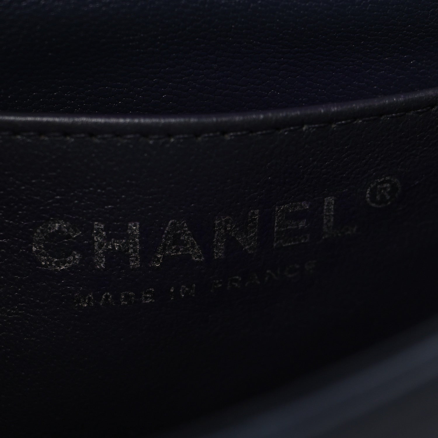 Chanel Lambskin Quilted Mini Rectangular Flap Dark Navy Blue 6 of 10