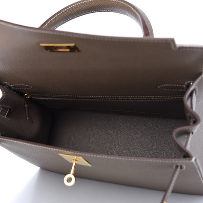 Hermes Epsom Kelly Sellier 28 Etoupe 5 of 11