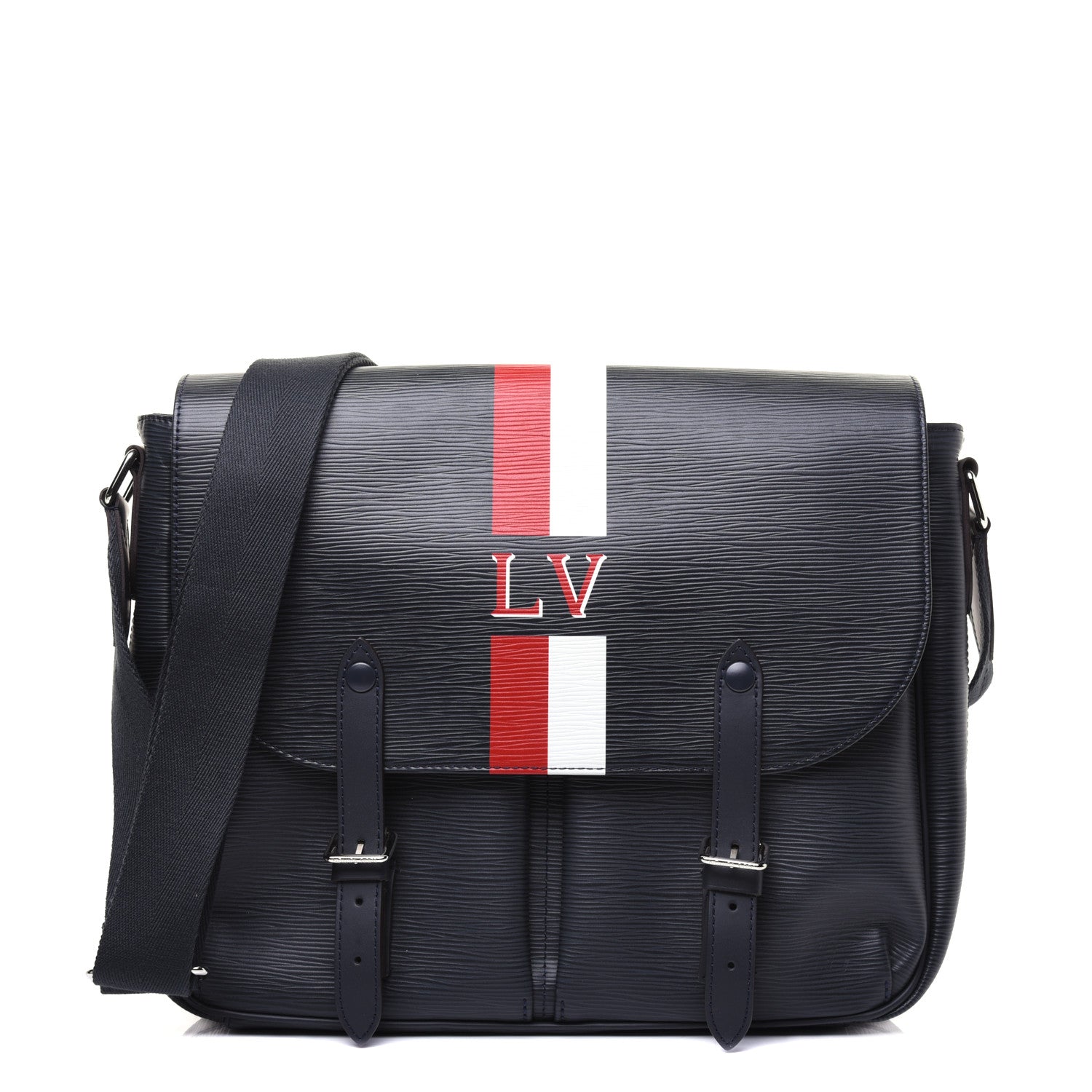 Louis Vuitton Epi Christopher Messenger Navy Stripes 1 of 16