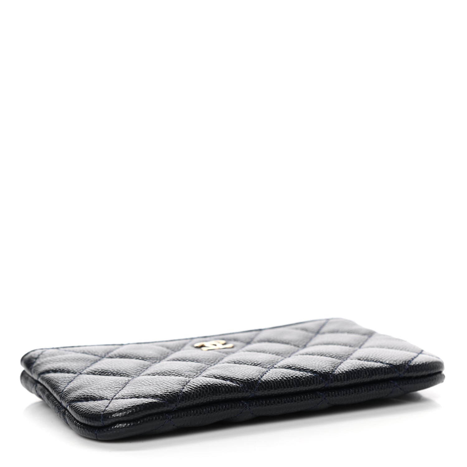 Chanel Caviar Quilted Small Cosmetic Case Navy 4 of 7