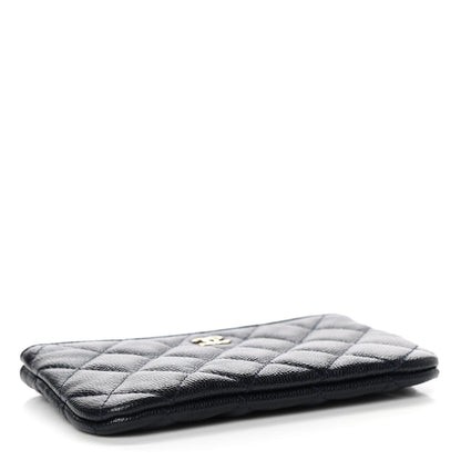 Chanel Caviar Quilted Small Cosmetic Case Navy 4 of 7