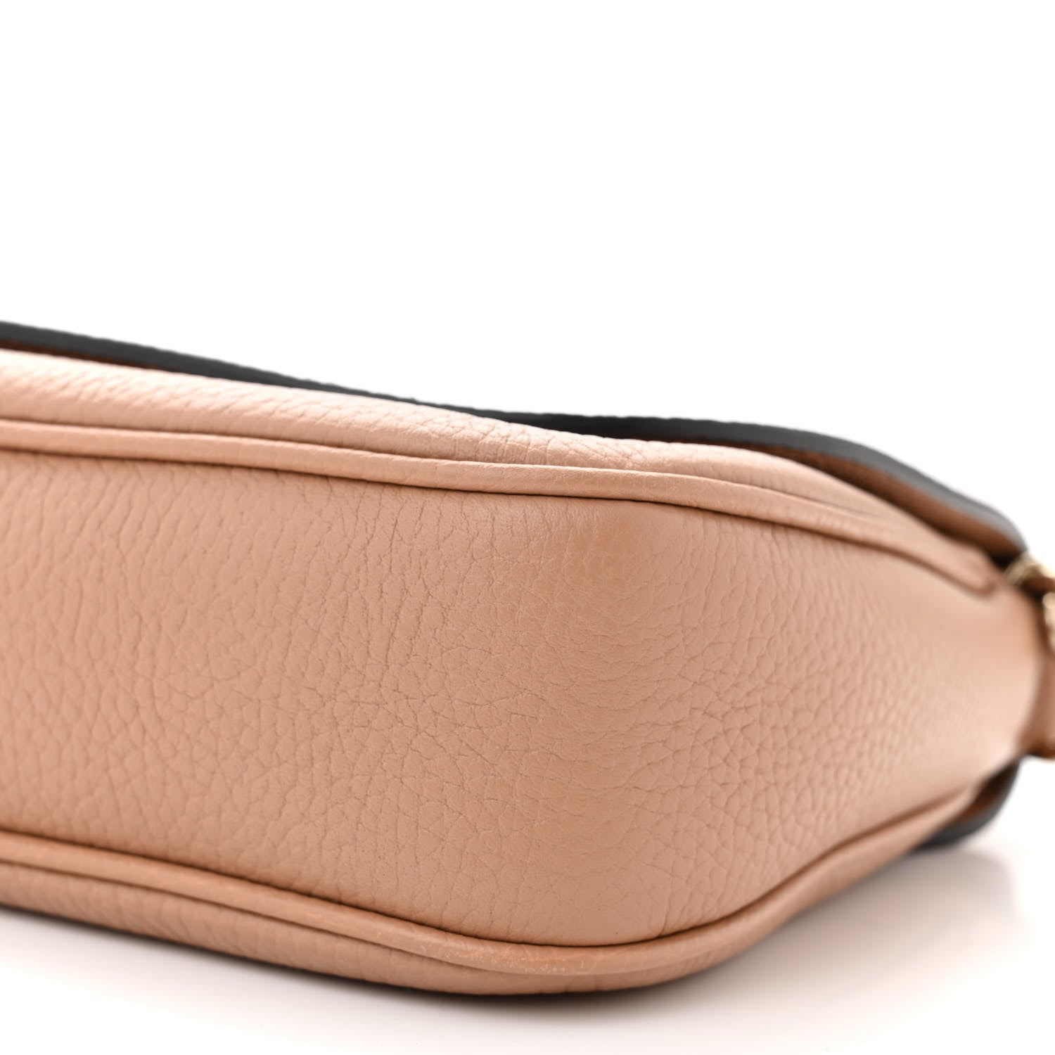 Gucci Pebbled Calfskin Medium Soho Flap Crossbody Camelia 10 of 10
